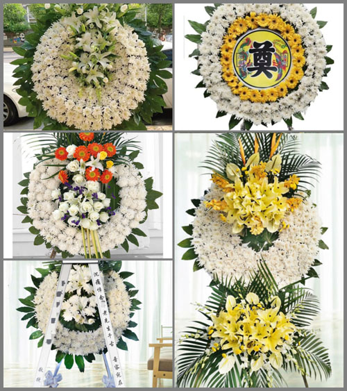 山东东营东营区龙居镇董王村花圈速递